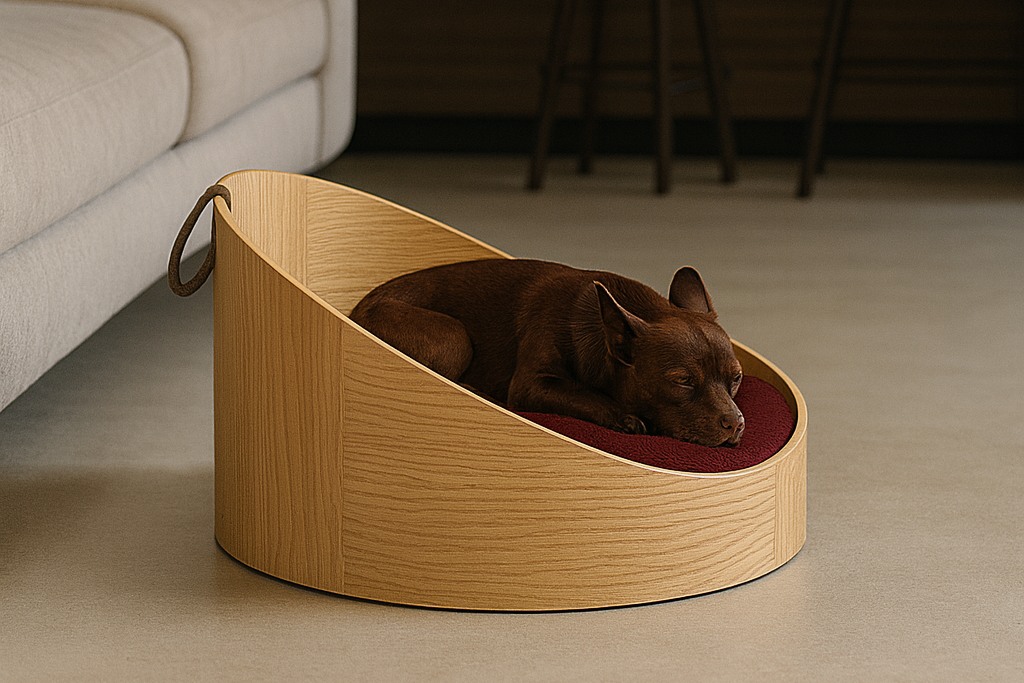 WOW!CUCCIA LEGNO CURV OBLIQ D40 COMPLETO COMFORT ROVERE