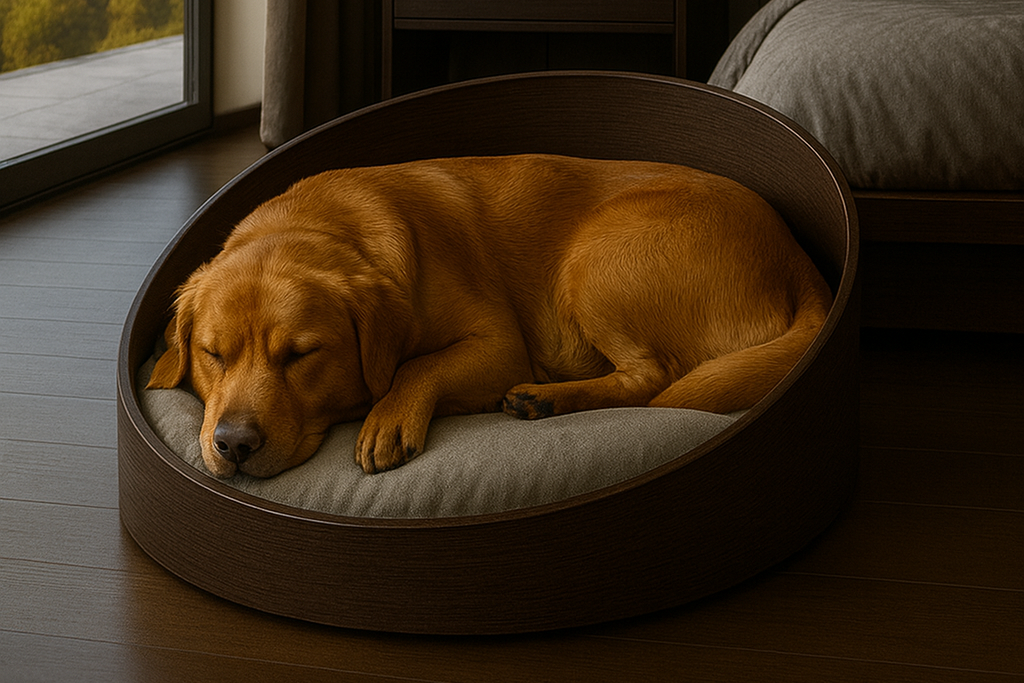 WOW!CUCCIA LEGNO CURV OBLIQ D100 COMPLETO COMFORT IN LAMINATO NOCE