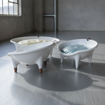 WOW!CUCCIA FUTUR 'AMICHETTO' 50cm BIANCO SOLO TELAIO