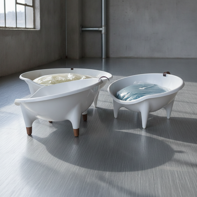 WOW!CUCCIA FUTUR 'AMICHETTO' 50cm BIANCO SOLO TELAIO