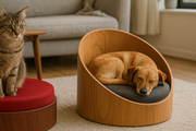 WOW!CUCCIA LEGNO CURV OBLIQ D60 COMPLETO COMFORT ROVERE