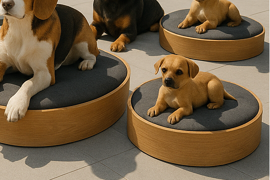 WOW!CUCCIA LEGNO DIMORA  D50 COMPLETO COMFORT IN LAMINATO ROVERE