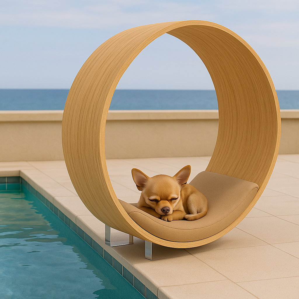 WOW!CUCCIA LEGNO TANA D100 COMPLETO COMFORT IN LAMINATO ROVERE