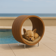 WOW!CUCCIA LEGNO TANA D50 COMPLETO COMFORT IN LAMINATO ROVERE