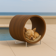 WOW!CUCCIA LEGNO TANA D60 MINI COMPLETO COMFORT IN LEGNO LAMINATO NOCE