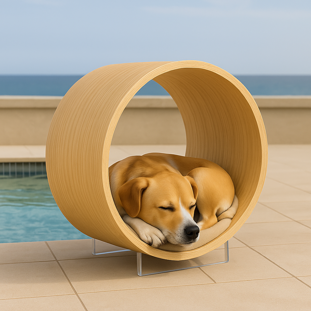 WOW!CUCCIA LEGNO TANA D60 COMPLETO COMFORT IN LAMINATO ROVERE