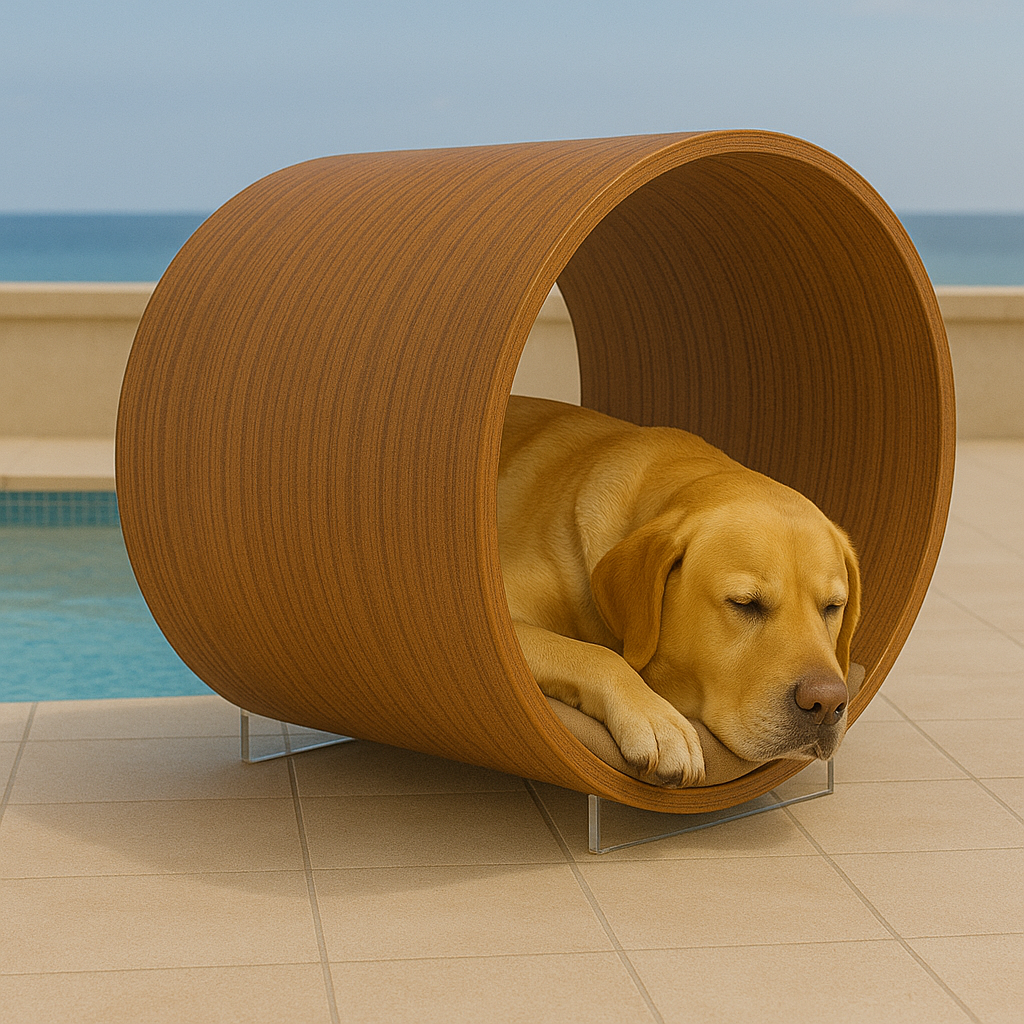 WOW!CUCCIA LEGNO TANA D60 COMPLETO COMFORT IN LEGNO NOCE