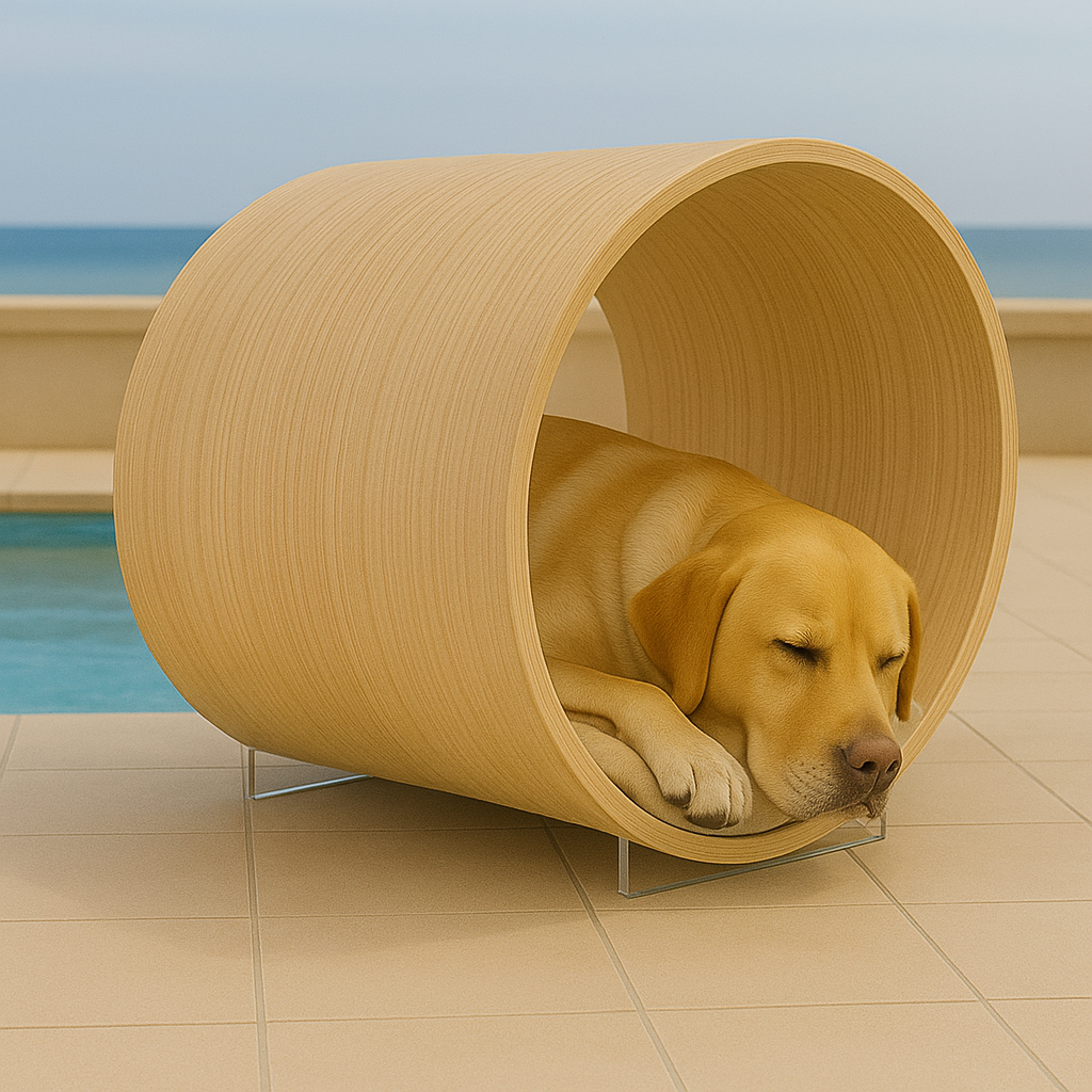 WOW!CUCCIA LEGNO TANA D80 COMPLETO COMFORT IN LAMINATO ROVERE