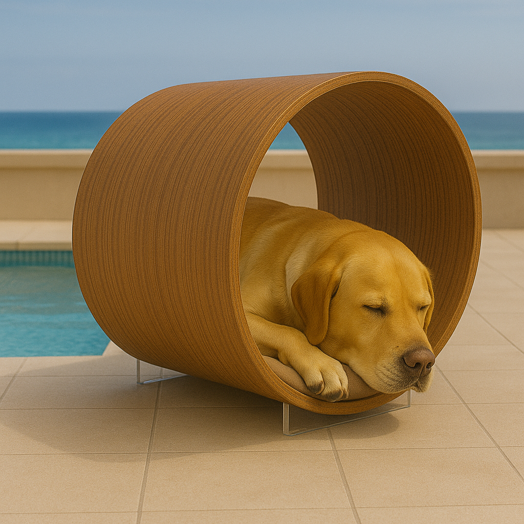 WOW!CUCCIA LEGNO TANA D100 COMPLETO COMFORT IN LAMINATO NOCE