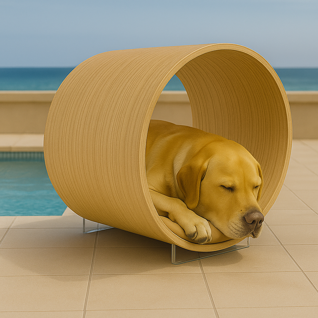 WOW!CUCCIA LEGNO TANA D100 COMPLETO COMFORT IN LAMINATO ROVERE