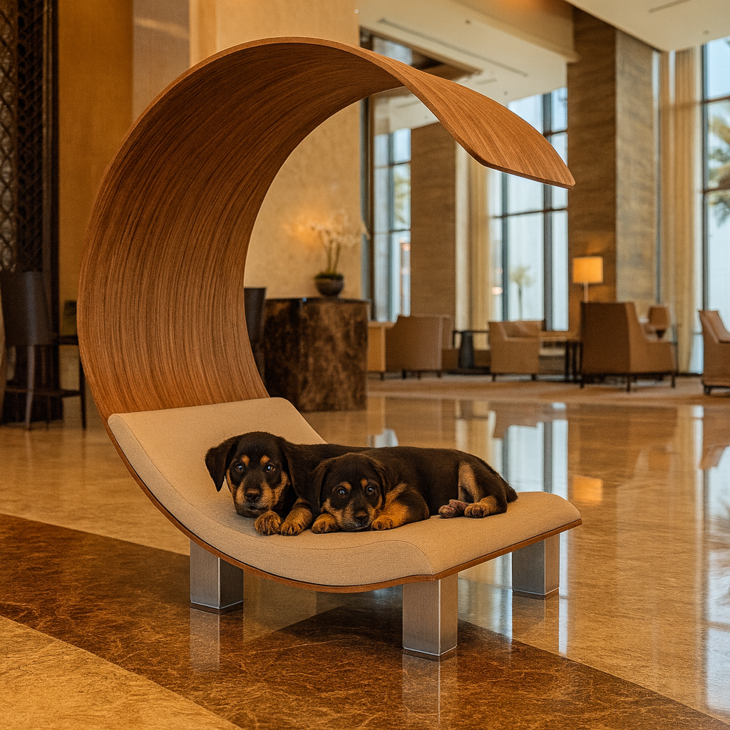 WOW!CUCCIA LEGNO 'DAYBED'  D100 COMPLETO COMFORT LAMINATO ROVERE