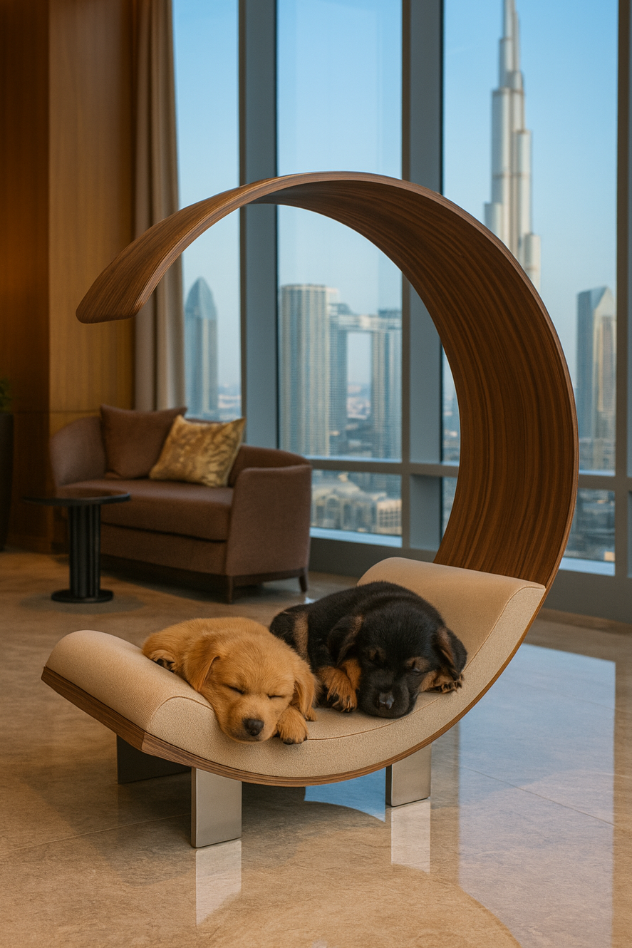 WOW!CUCCIA LEGNO 'DAYBED'  D100 COMPLETO COMFORT NOCE