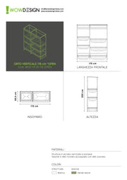 Orto!Composizione 'OPEN' per TERRAZZO 175cm