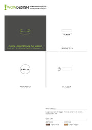 WOW!CUCCIA TELAIO LEGNO DIMORA D40 NOCE