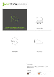 WOW!CUCCIA TELAIO LEGNO OBLIQ D40 NOCE