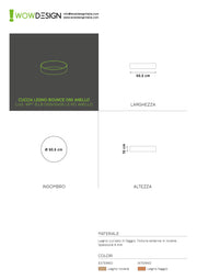 WOW!CUCCIA TELAIO LEGNO DIMORA D50 ROVERE