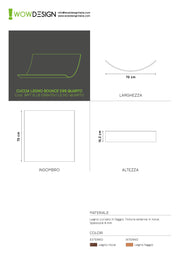 WOW! CUCCIA TELAIO QUART LEGNO NOCE D99