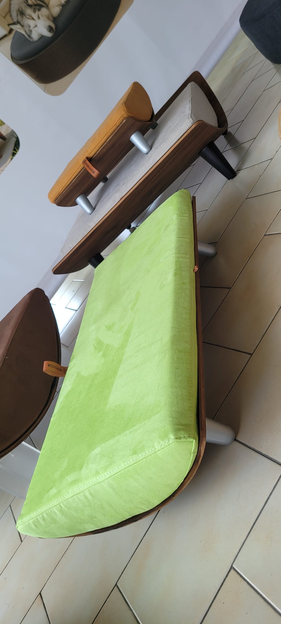 WOW!CUCCIA LEGNO CURV QUART D79 COMPLETO COMFORT LAMINATO NOCE