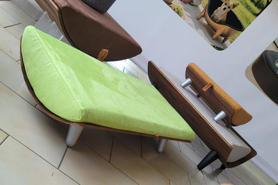 WOW!CUCCIA LEGNO CURV QUART D58 LONG COMPLETO SUPPORT LAMINATO NOCE