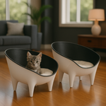 WOW!CUCCIA AMICHETTO 50cm BIANCO TELAIO