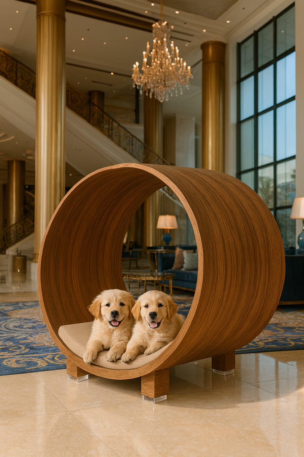 WOW!CUCCIA LEGNO TANA D60 COMPLETO COMFORT IN LAMINATO NOCE